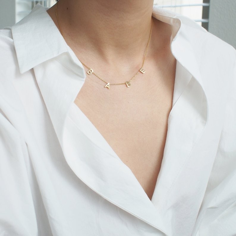 Custom Letter Necklace  Initial Necklace  Personalized | Etsy | Etsy (US)