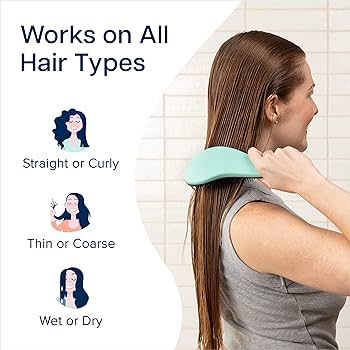 Crave Naturals Glide Thru Detangling Brush for Adults & Kids Hair - Detangler Brush Natural, Curl... | Amazon (US)