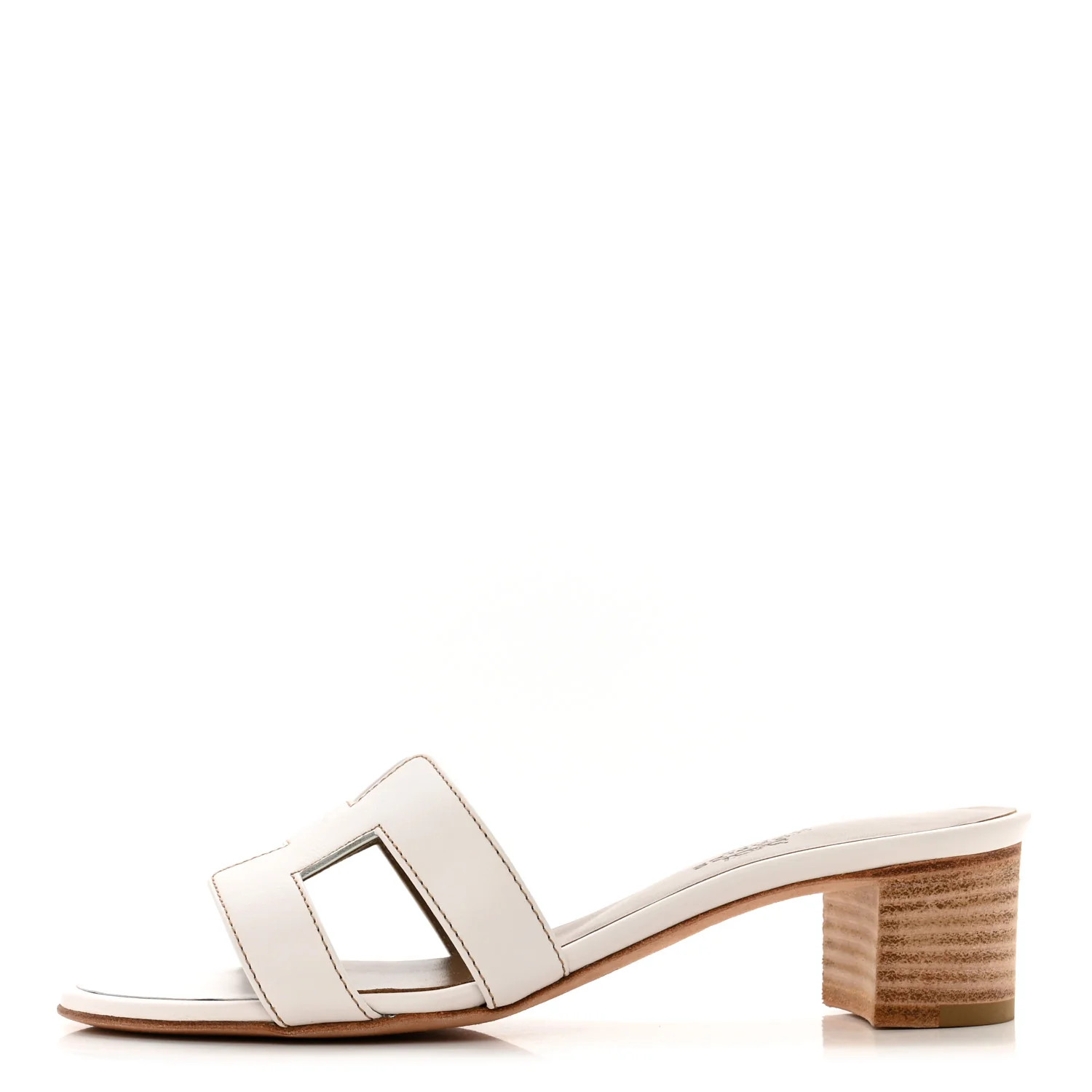 Calfskin Oasis Sandals 35.5 White | FASHIONPHILE (US)