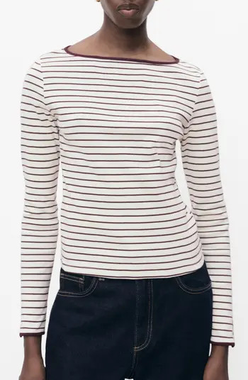 Porta Stripe Cotton Long Sleeve T-Shirt | Nordstrom