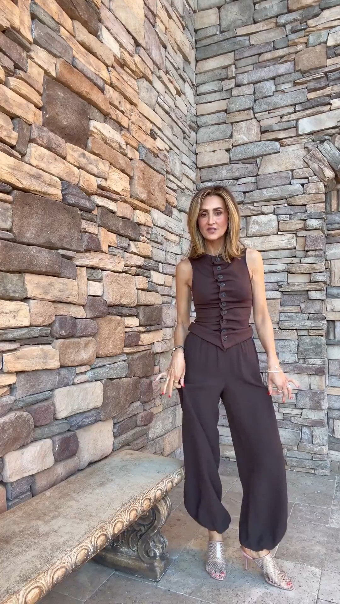 The cutest pant, top and shoes on sale today with code KARINA20 - size xs on all pieces, shoes are SO COMFY!

#LTKgrwm #LTKootd #LTKSaleAlert