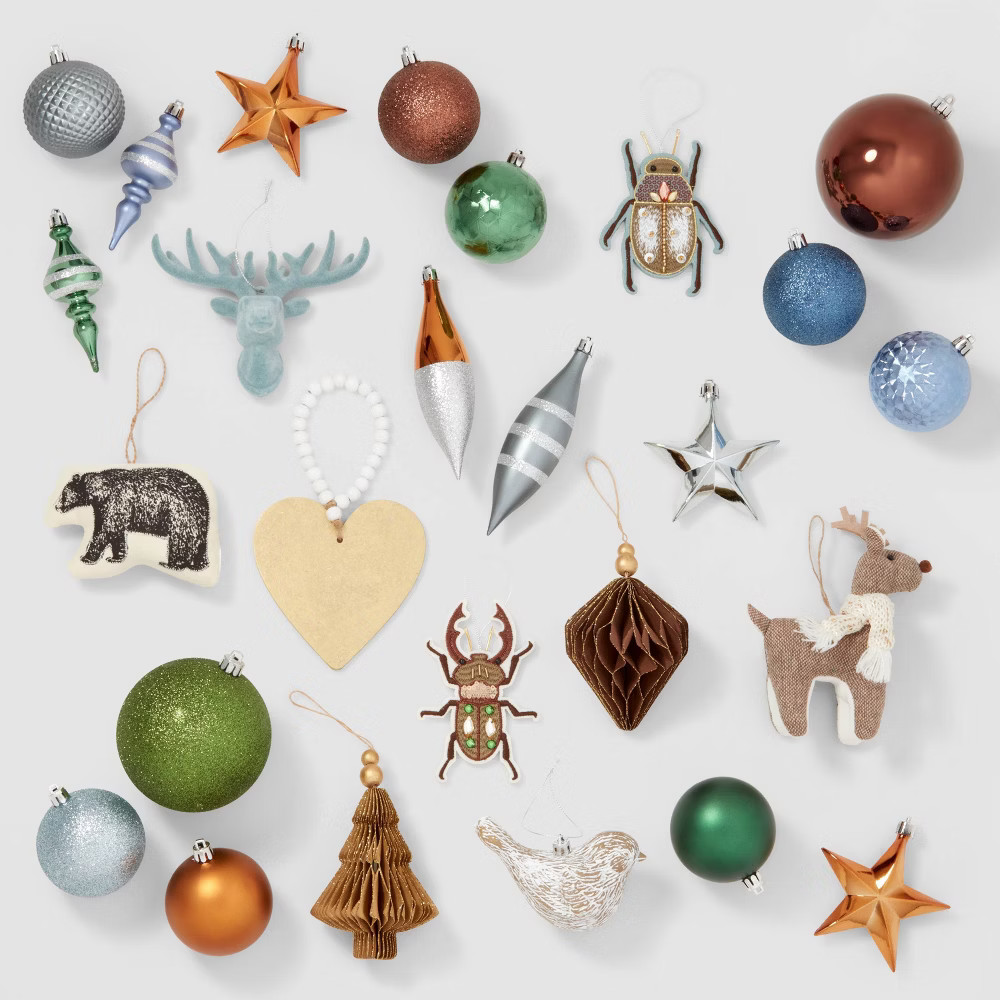 85ct Enchanted Woods Christmas Tree Ornament Set - Wondershop | Target