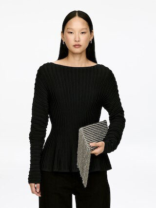 Peplum Top – Black – Women – ARKET GB | Arket UK