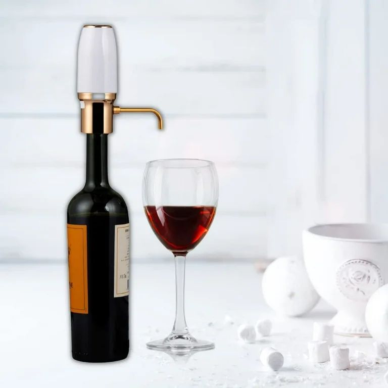 White Electric Wine Aerator Pourer, Electric Wine Dispenser, Wine Airarator, Wine Pump, Wine Disp... | Walmart (US)
