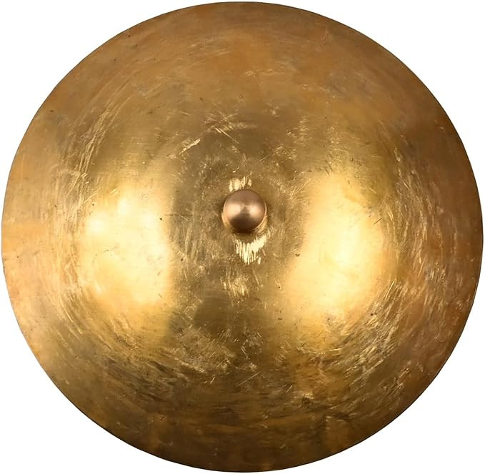 Raw Brass Wall Sconce | 9-Inch Modern Dome Lights | Mid-Century Vintage Brass Finish | Industrial... | Amazon (US)