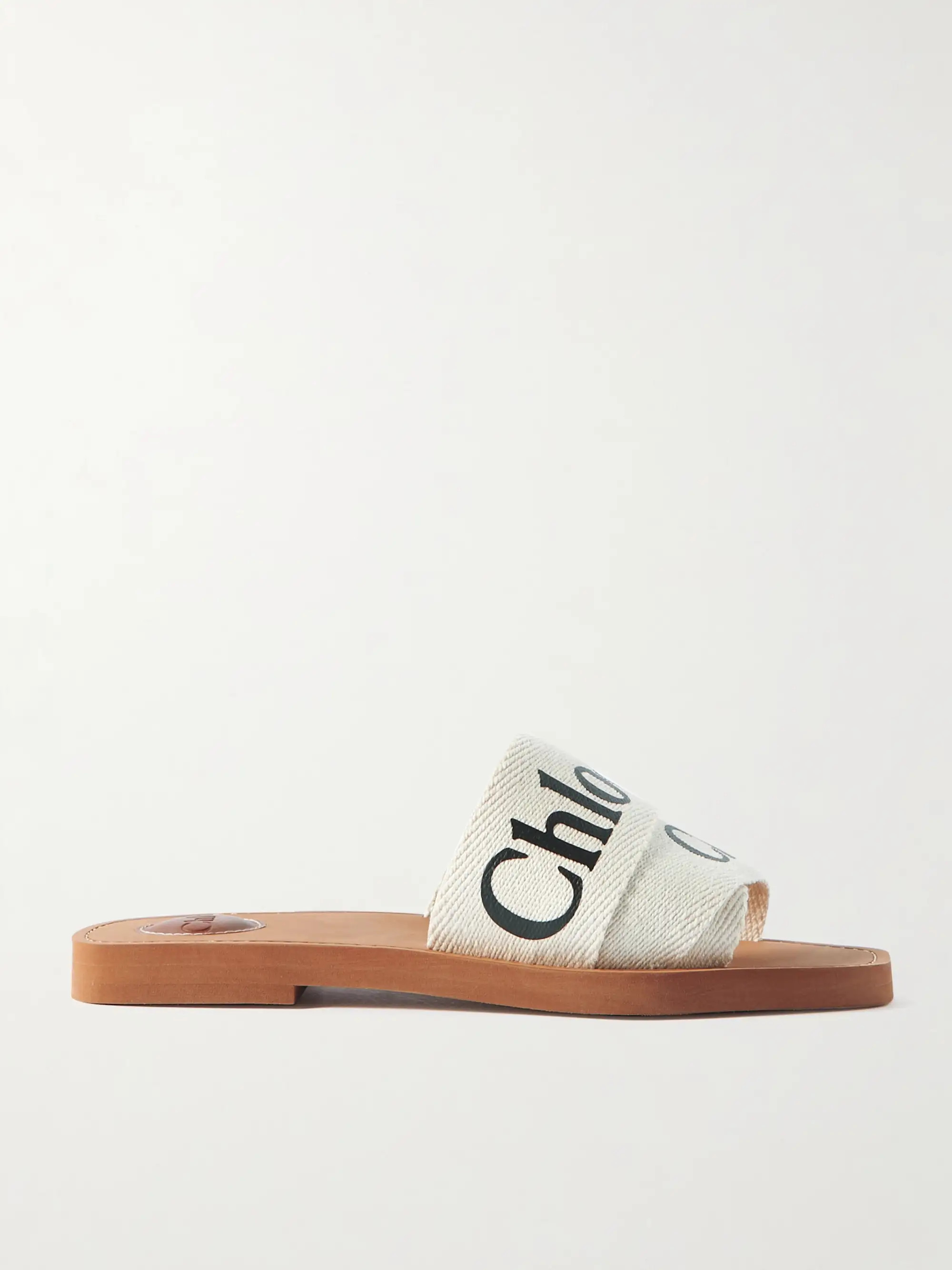 Woody logo-print canvas slides | NET-A-PORTER (UK & EU)