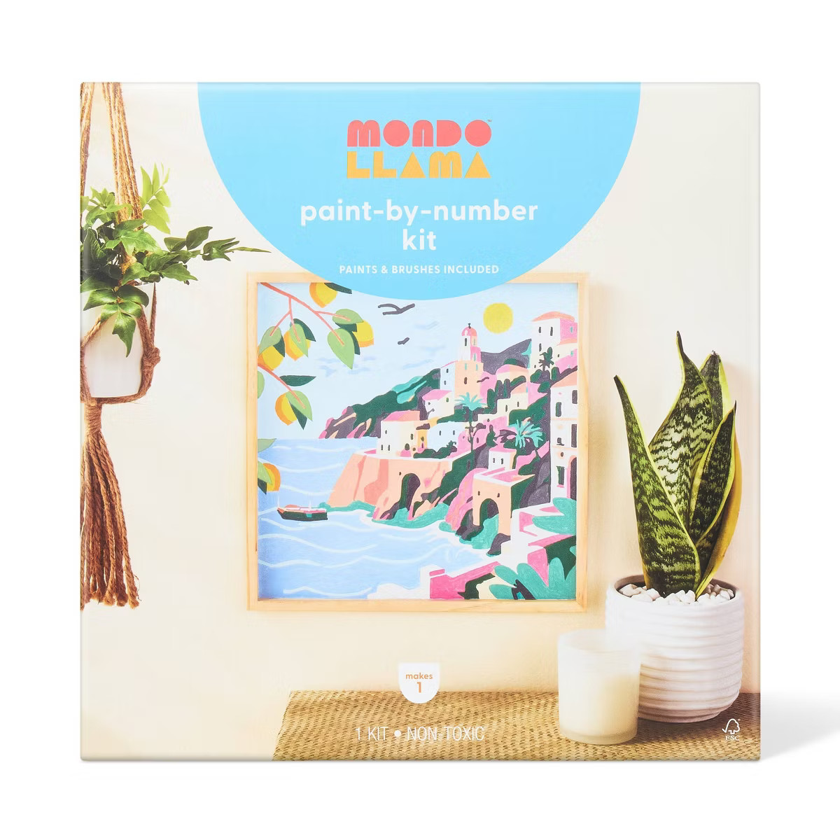 Coastal Paint-By-Number Craft Kit - Mondo Llama™ | Target