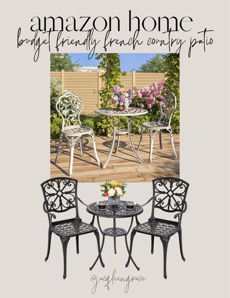 Budget friendly modern French country patio finds. Budget friendly finds. Coastal California. California Casual. French Country Modern, Boho Glam, Parisian Chic, Amazon Decor, Amazon Home, Modern Home Favorites, Anthropologie Glam Chic. 

#LTKSeasonal #LTKhome #LTKFind