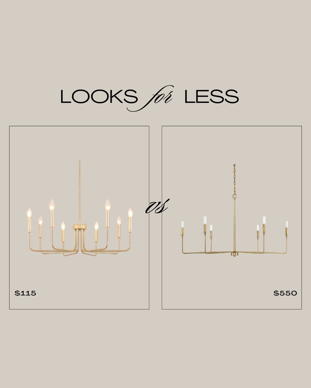 This month’s Looks For Less is the one 🤯✨
The gold chandelier that completely stole the show in our kitchen design… we found it for $400+ less.

Same statement. Same glow. Way smarter price.

Not even exaggerating—you NEED to see this before everyone else does and it sells out.

Comment “LINK” and we’ll send it your way 👀

#LooksForLess #CovelleAndCo #InteriorDesignFinds #DesignerOnABudget #LuxuryForLess

#LTKSaleAlert #LTKSeasonal #LTKActive