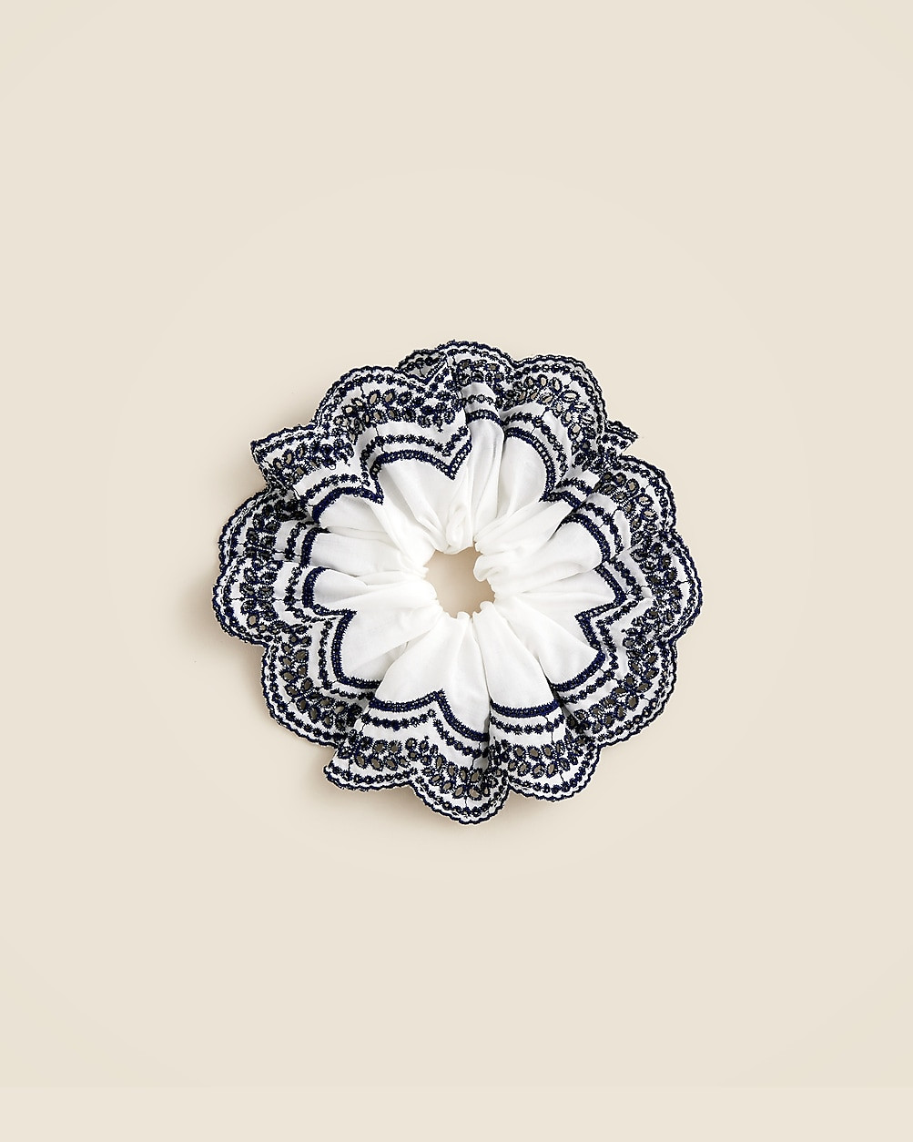 Oversized eyelet scrunchie | J. Crew US