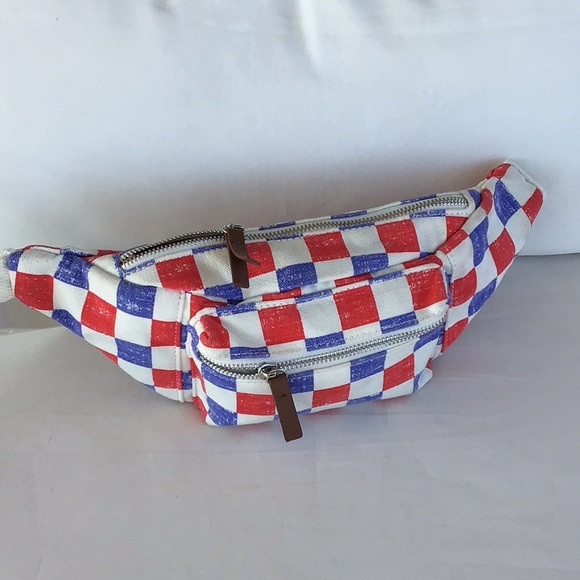 ‘Mad Love’ Checkered Canvas Fannypack | Poshmark