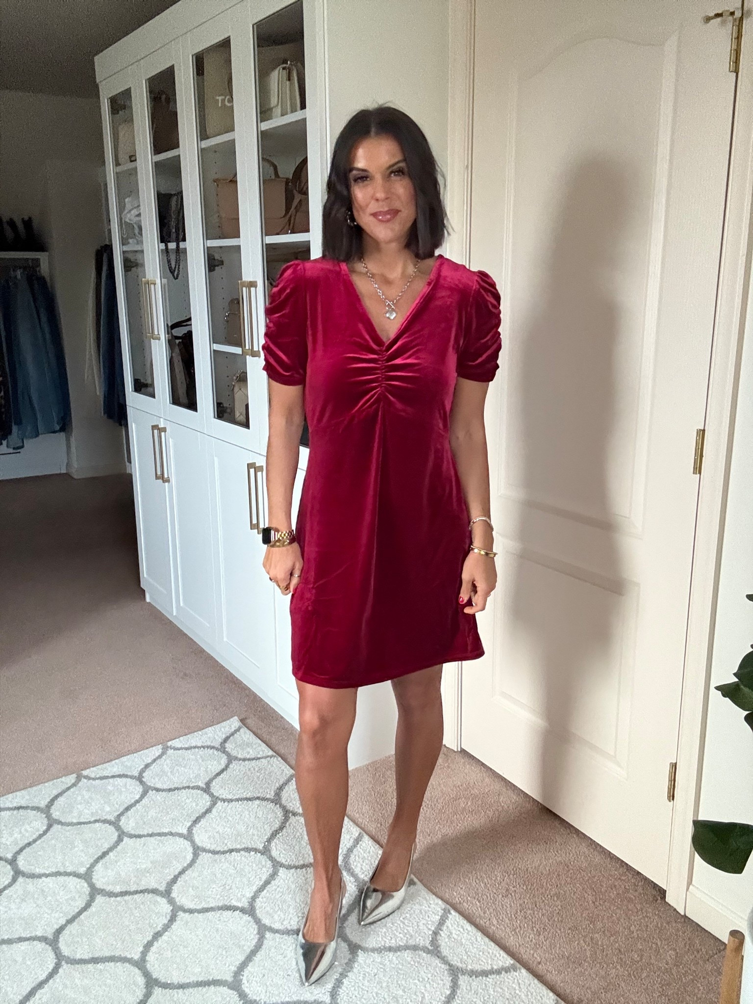 Love this Walmart dress! Sized up to a medium- but could have done a small 

#LTKSeasonal #LTKSaleAlert #LTKHoliday