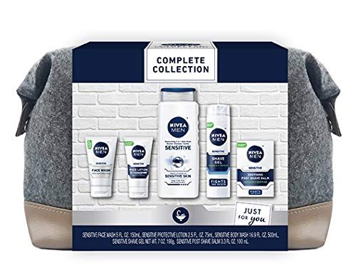 NIVEA MEN Complete Skin Care Collection for Sensitive Skin, 5 Piece Gift Set | Amazon (US)
