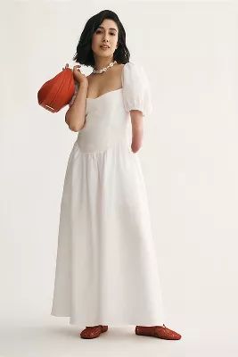 Reformation Davila Linen Midi Dress | Anthropologie (US)