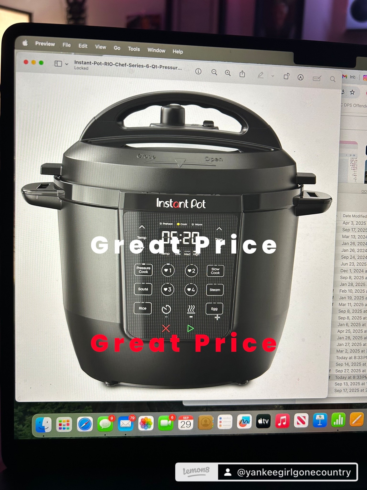 Can we just talk about the fact that I have had my Instapot for well over 5 years at this point, but I am really eyeing this updated version, and for the price???? 

Instant Pot 6Qt RIO Chef Series 7-in-1 Multi-Cooker, Pressure Cooker, Slow Cook, & More, Black

#LTKHome #LTKFallSale #LTKFindsUnder100