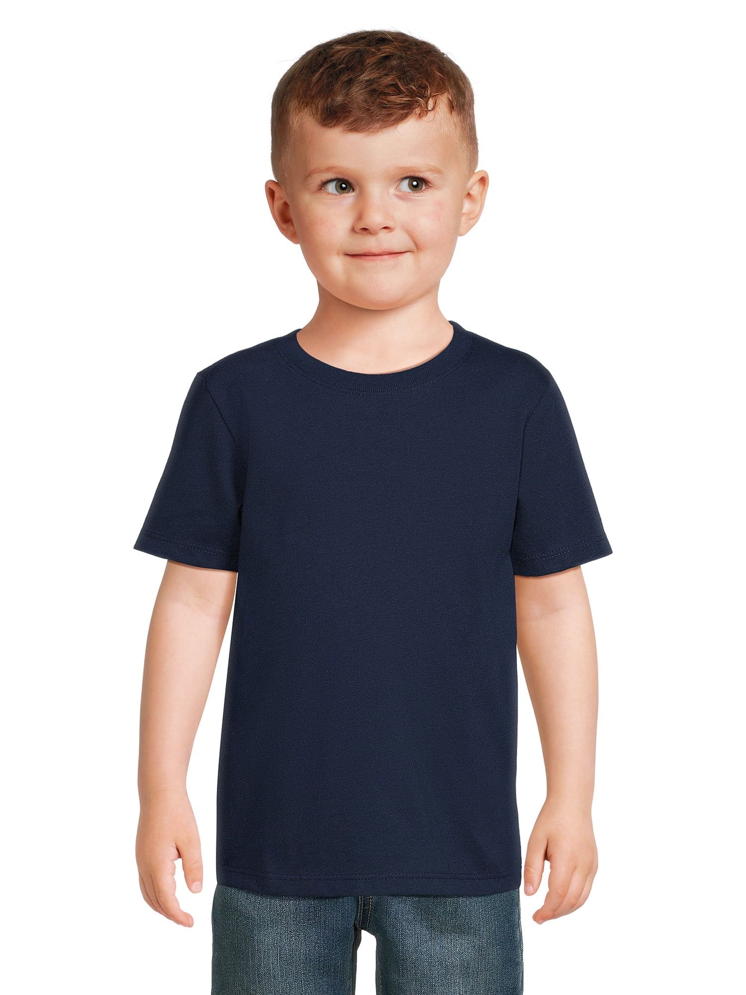 Garanimals Toddler Boy Short Sleeve Solid T-Shirt, Sizes 12M-5T | Walmart (US)