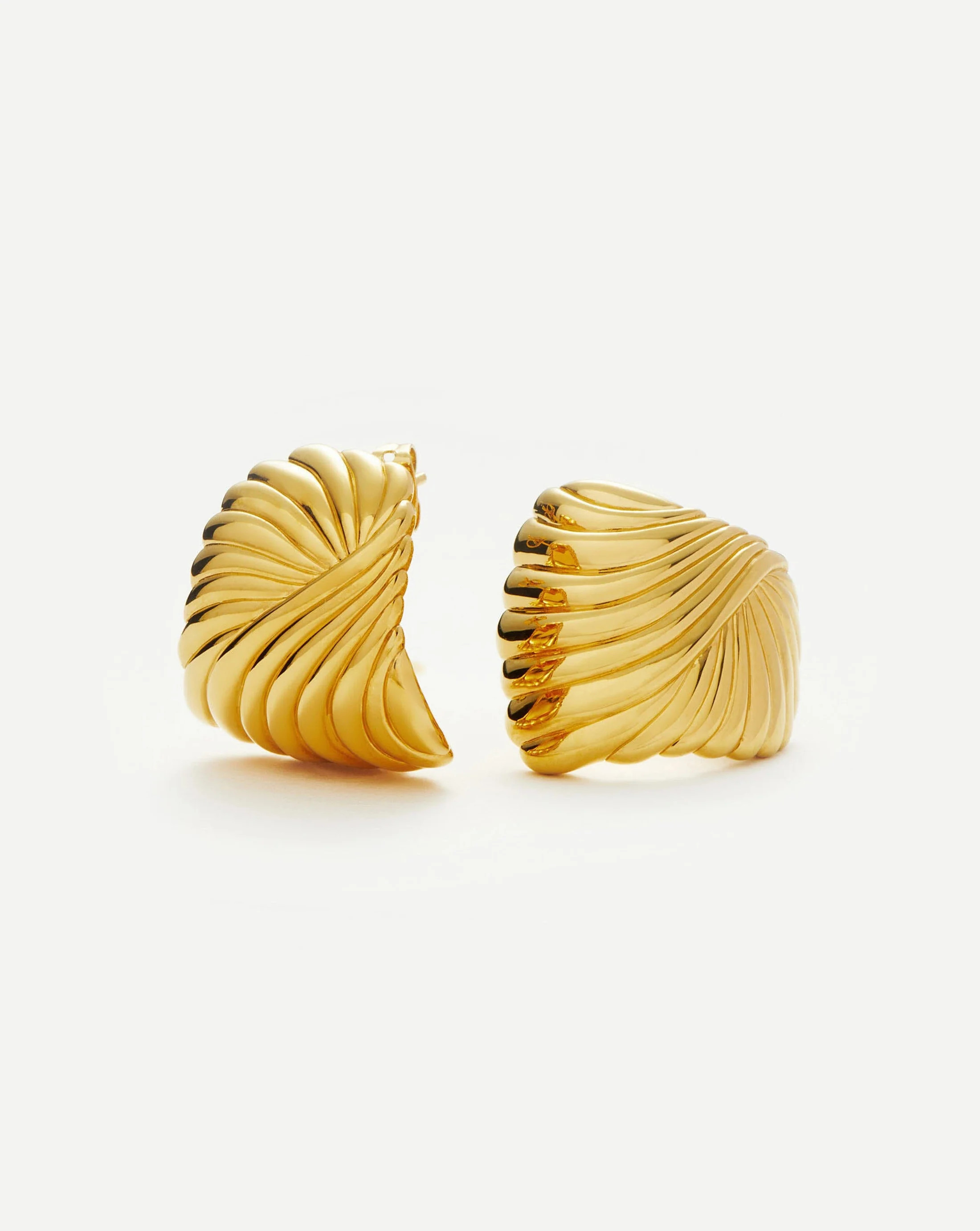 Ripple Oversized Stud Earrings | Missoma US | Missoma US