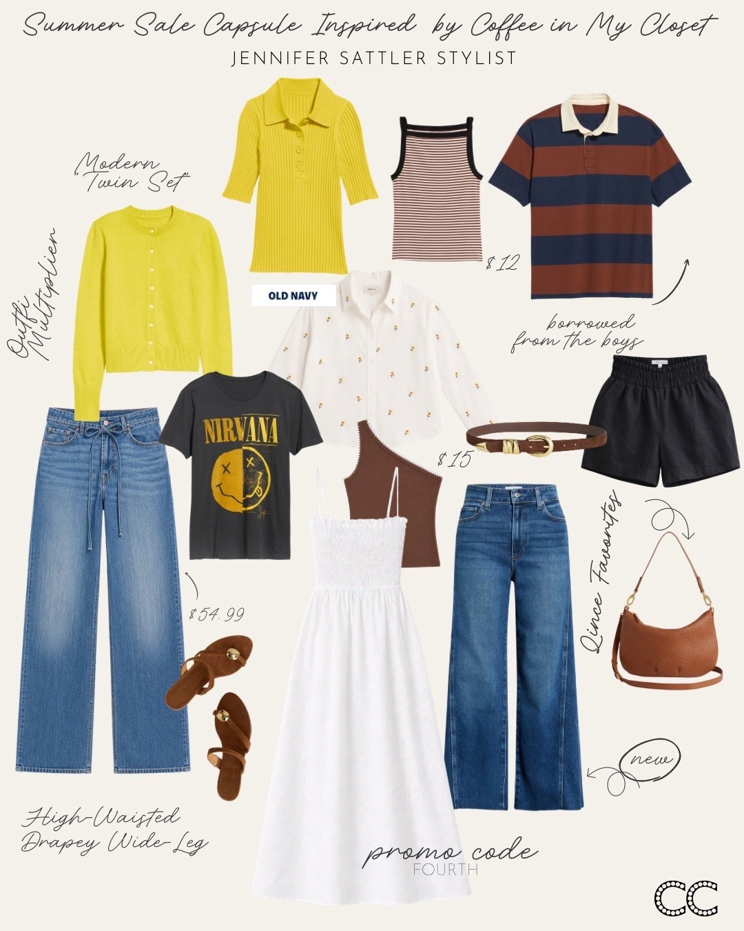 Summer SALE capsule - A high low mix with options to upgrade and lots of great holiday weekend sale finds