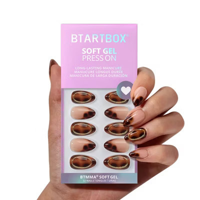 BTArtbox Press-On Nails - Amber Hoops - S Almond - 32ct | Target