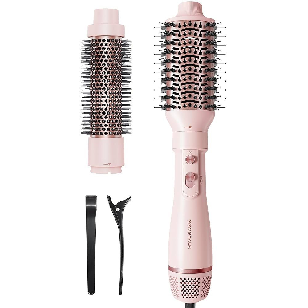 Wavytalk Blow Dryer Brush Set,Air Sculpt 2-in-1 Hot Air Brush Set for All Hair Types, Salon Blowo... | Amazon (US)