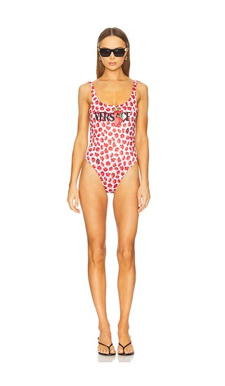 Reversible One Piece in White & Red | Revolve Clothing (Global)