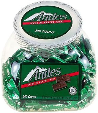Andes Creme de Menthe Thin (240 pcs.) - (Original from manufacturer - Bulk Discount available) | Amazon (US)