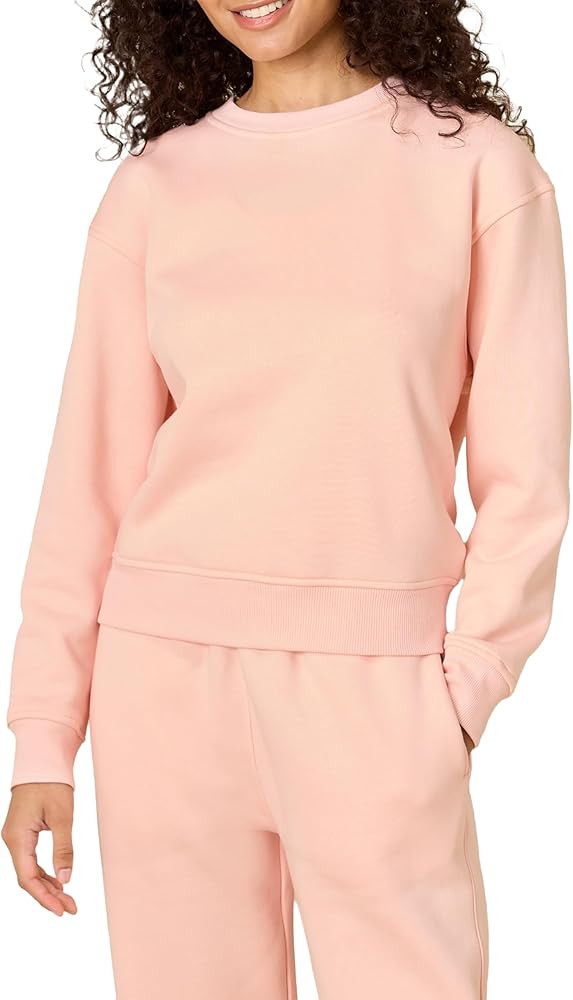 Amazon Essentials x Sofia Grainge Women's Boxy Drop Shoulder Crewneck Sweatshirt | Amazon (US)