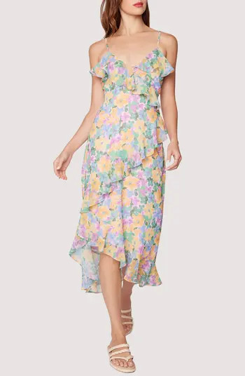 Florescence Ruffle Midi Dress | Nordstrom