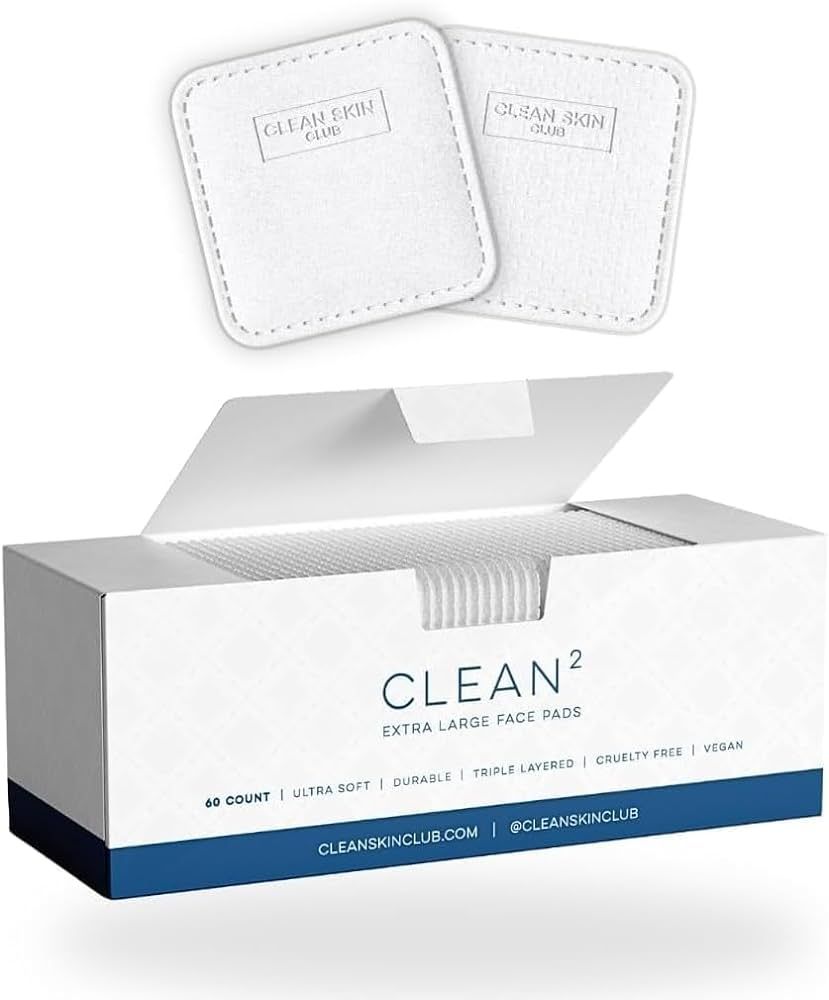 Clean Skin Club Clean² Pads 2.0 [NEW & IMPROVED EDGES] Guaranteed Not to Shed & Tear Face Pads, ... | Amazon (US)