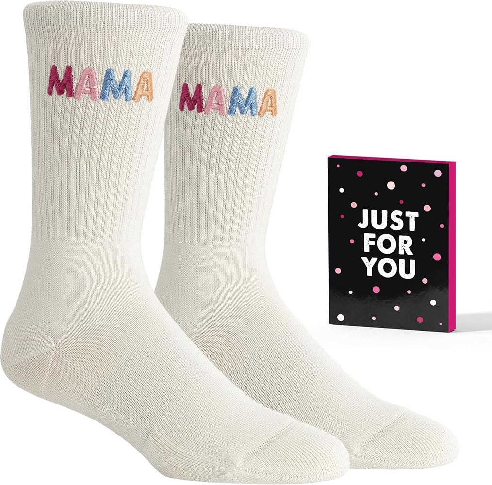 Mothers Day Gifts For Mom - Funny Mom Socks, Unique Present Ideas, Ideal Gift From Daughter Or So... | Amazon (US)