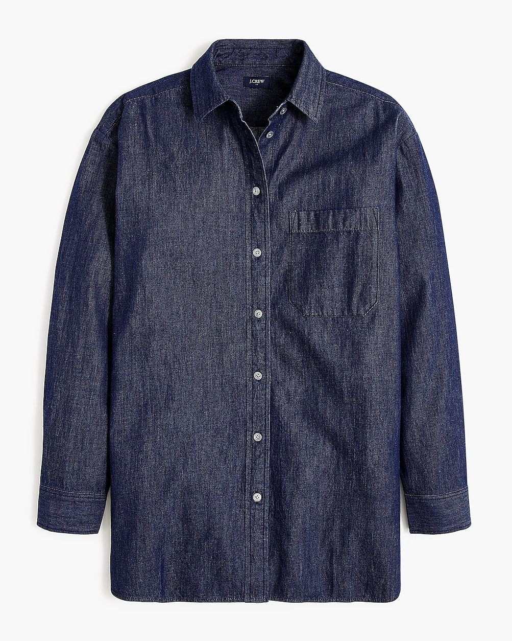 Chambray oversized button-up shirt | J.Crew Factory