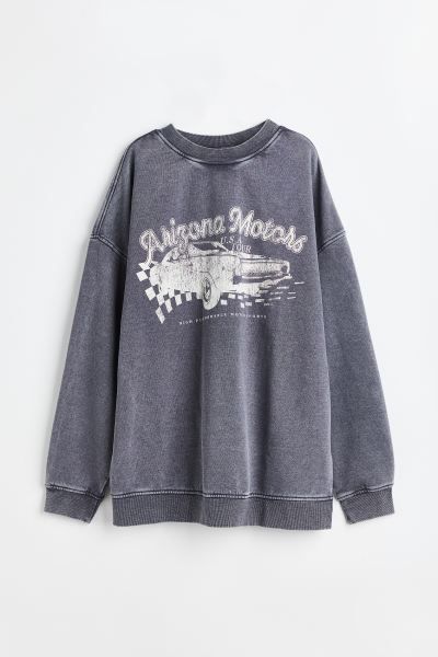 Oversized Printed Sweatshirt | H&M (US + CA)