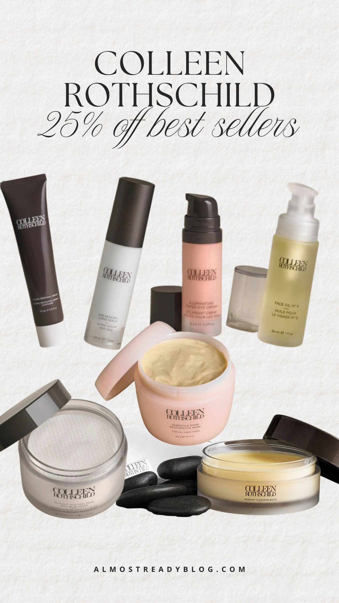 Colleen Rothschild 25% off best sellers.

Colleen Rothschild skincare, skincare best sellers, beauty sale finds, luxury skincare routine, anti aging skincare, skincare sale, beauty favorites, face serum, cleansing balm, face oil

#LTKSaleAlert #LTKBeauty