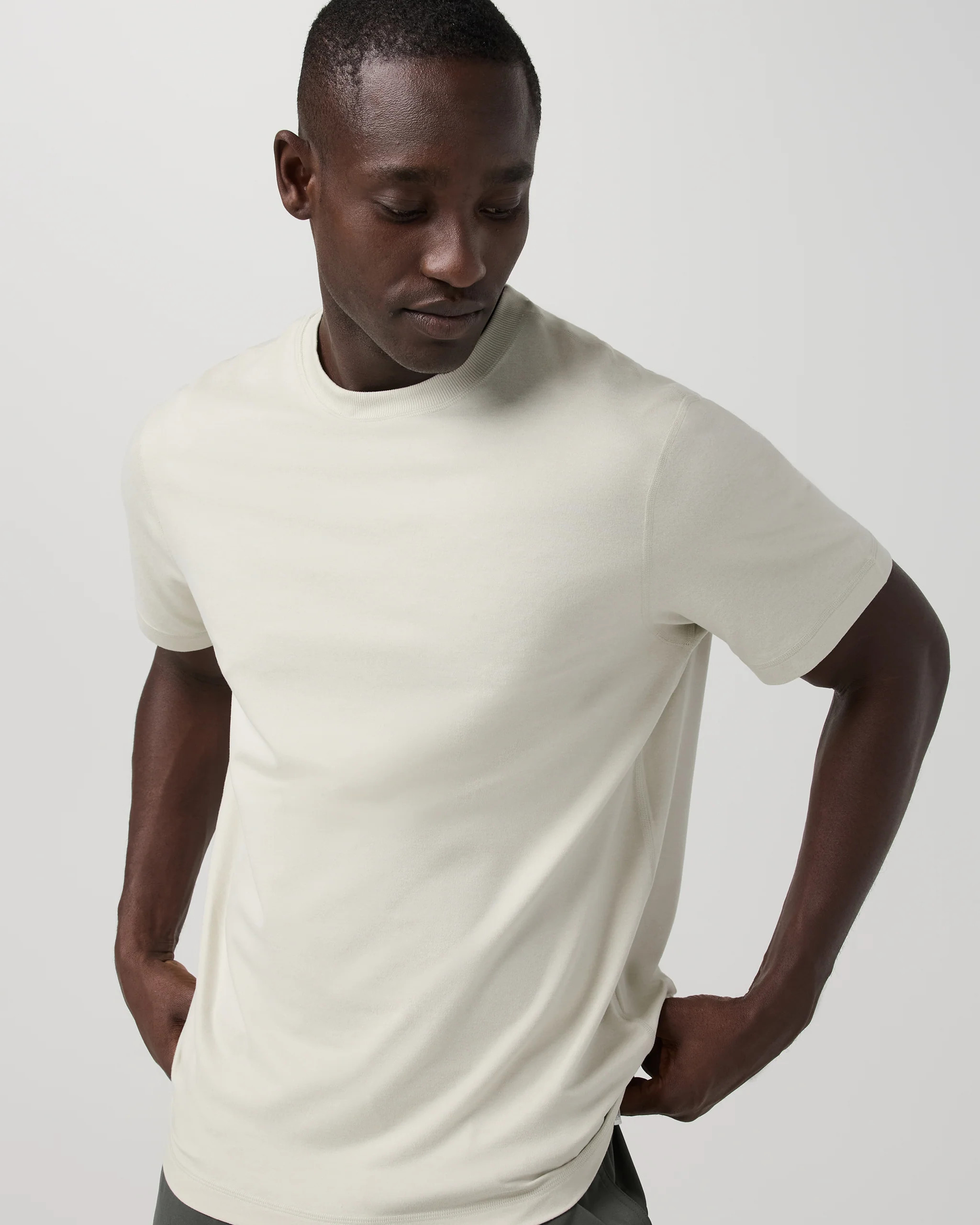 Short Sleeve Ponto Performance Tee \u2013 Sandalwood Heather \u2013 Vuori | Vuori Clothing (US & Canada)