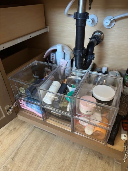 Amazon stackable acrylic bathroom / makeup drawers! 🩷

#LTKhome #LTKunder50