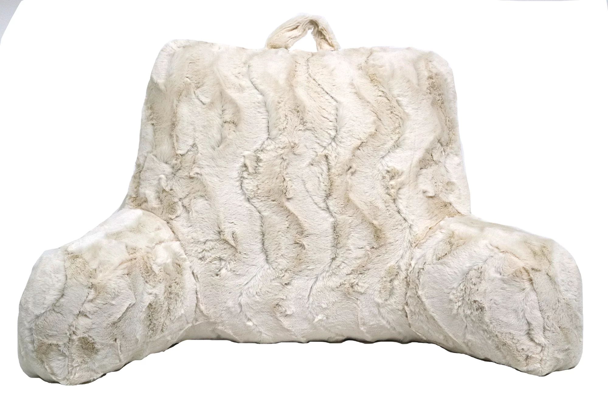 Better Homes & Gardens Swirls Faux Fur Backrest Pillow, Ivory - Walmart.com | Walmart (US)