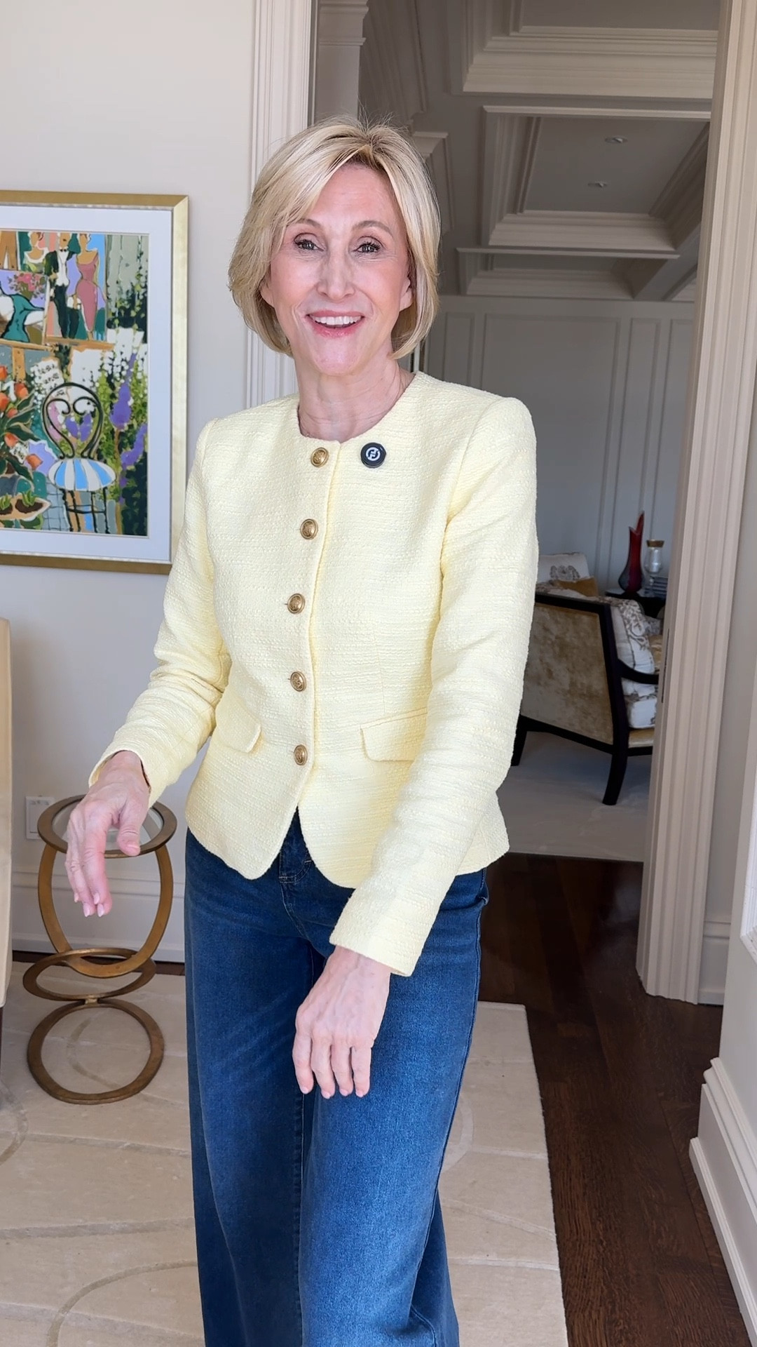 Yellow is trending this Spring, so I’m thrilled to have picked up this yellow cotton tweed lady jacket @macys VIP Spring Fashion  Sale. 

Love how fresh and modern it looks with my new Inc. wide-leg jeans in classy medium denim. A ladylike outfit deserves a ladylike shoe. I’m loving these chic woven slingbacks that elevate the look.

Get Spring Fashion 25% OFF *exclusions apply 

Macy’s VIP Spring Fashion Sale (03/19 - 03/29).
#macyspartner

#LTKSeasonal #LTKSaleAlert #LTKOver40