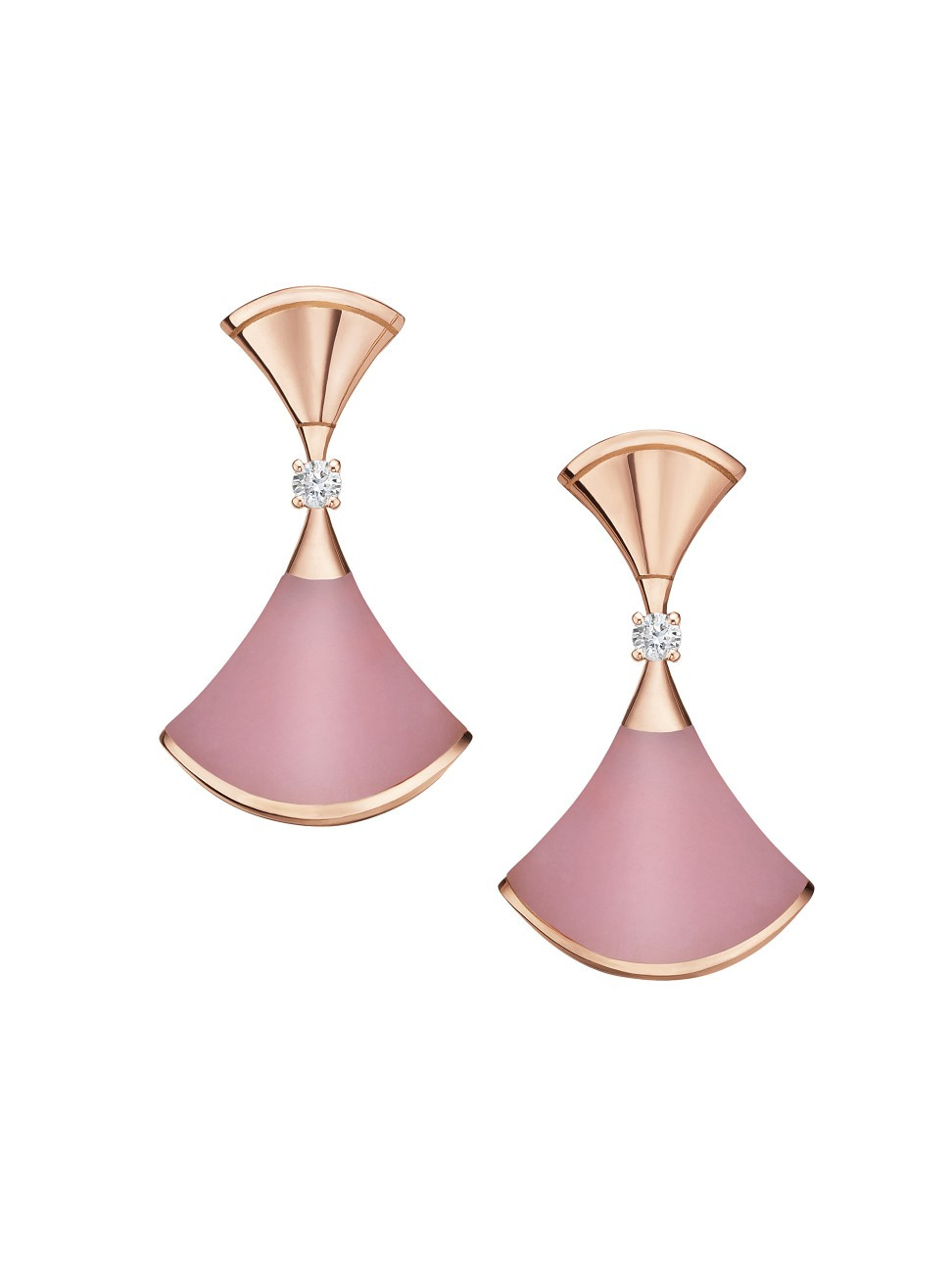Women's Divas' Dream 18K Rose Gold, Pink Opal & Diamond Earrings - Pink Gold - Pink Gold | Saks Fifth Avenue