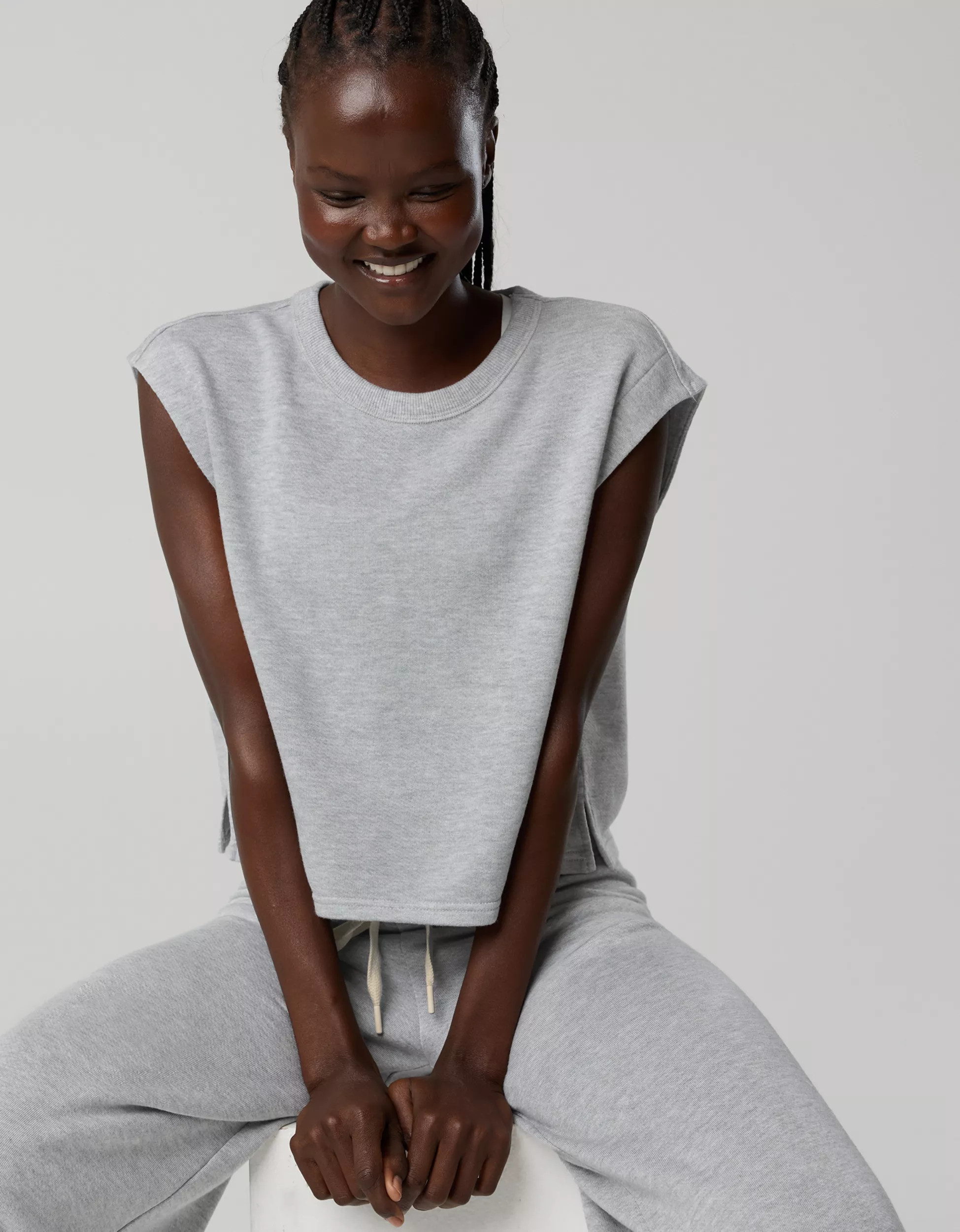OFFLINE By Aerie Keep It 100 Terry Muscle T-Shirt | Aerie