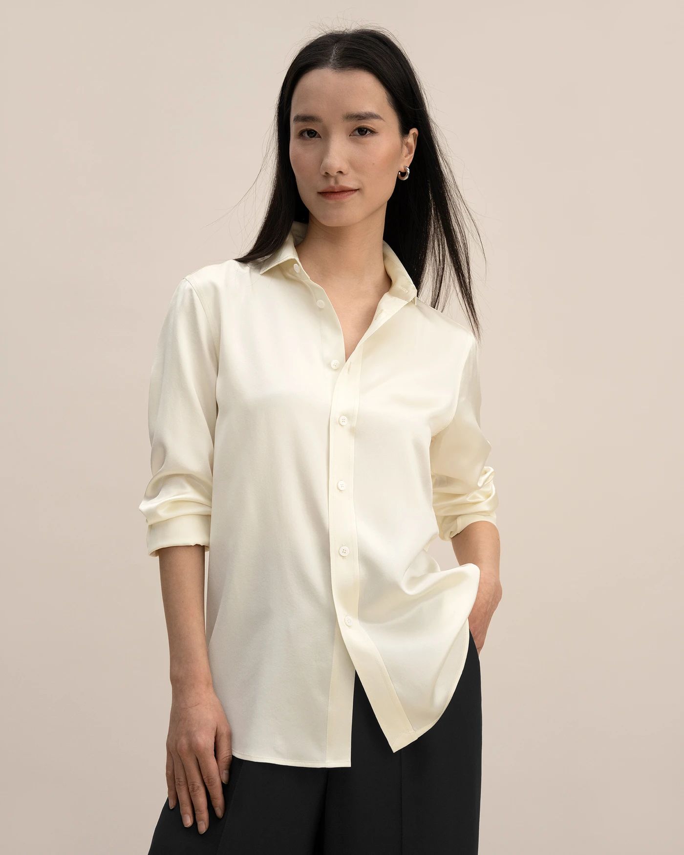 Tailored Silk Shirt | LilySilk