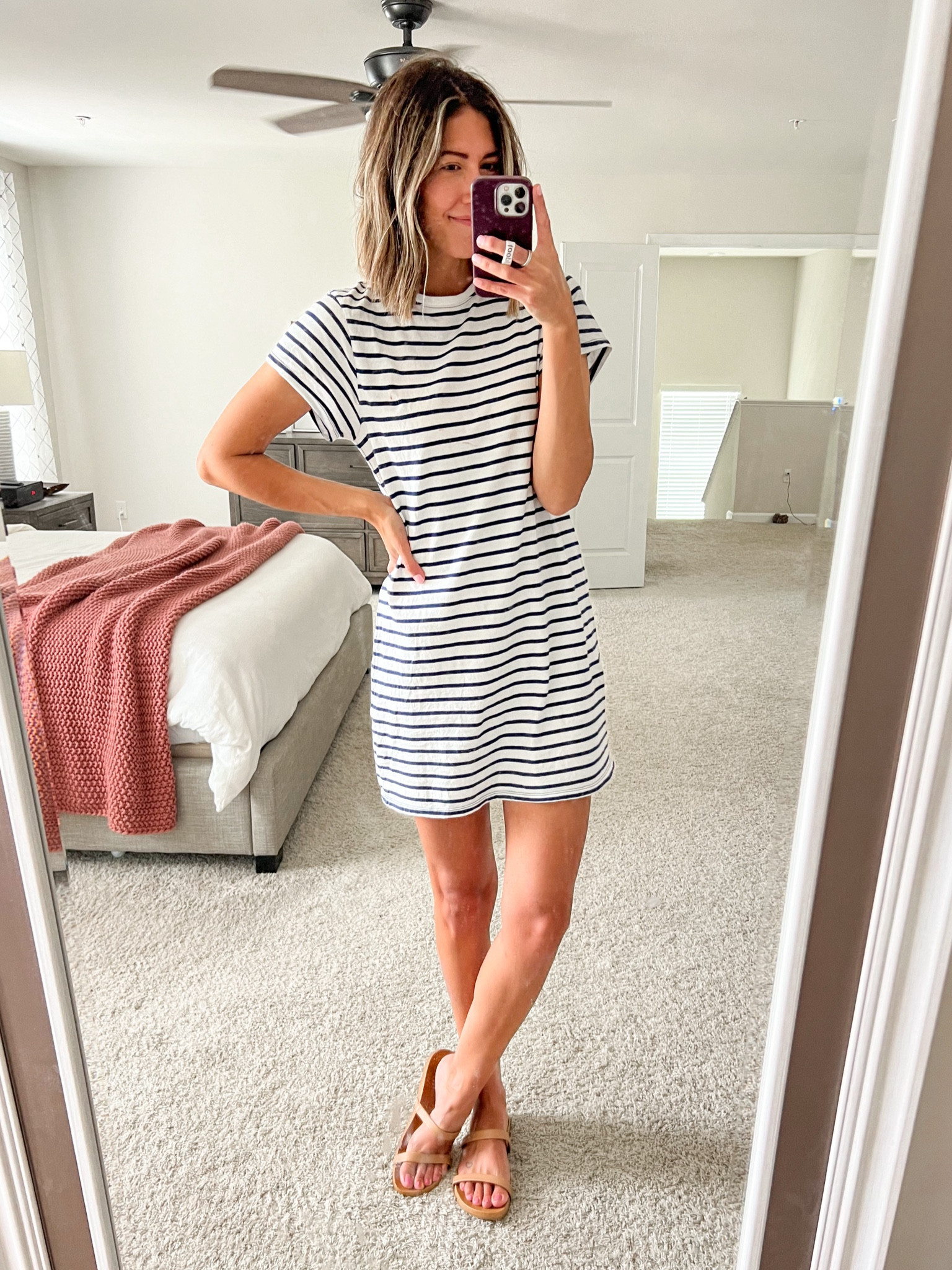 The EASIEST Mom outfit of the summer - the t shirt dress! 
My exact dress is 2 summers old and Target doesn’t have them this exact one this year! But I linked similar! The Old Navy ones are great too! (Linked similar Target sandals too!) 

#LTKfindsunder50