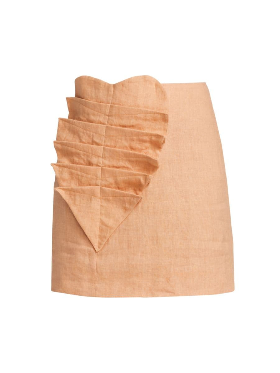 Leaf Miniskirt | Saks Fifth Avenue