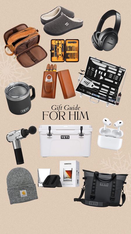 Amazon Gift Guide for Him 

amazon gifts, gift ideas, yeti, cooler, coffee mug, gifts, gifts under $100, gifts under $50, mens gifts 

#LTKSeasonal