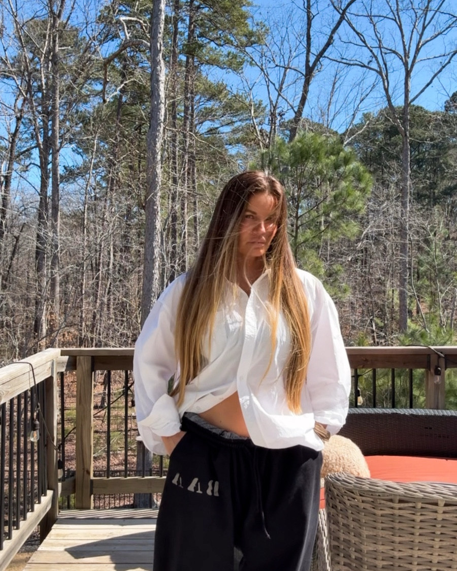 Oversized. These sweats by BAA run huge. These are a women’s small  

#LTKStyleTip #LTKShoeCrush #LTKOver40