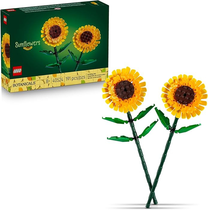LEGO Sunflowers Building Toy for Kids, Girls and Boys Ages 8+ - Artificial Sunflowers for Home De... | Amazon (US)