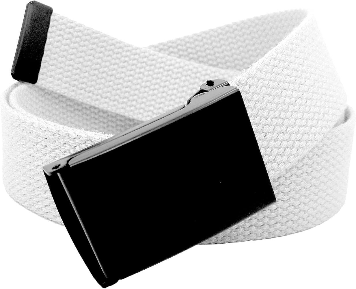 Build A Belt Boy's 1.25" Wide Black Flip Top Buckle with Canvas Web Belt | Amazon (US)