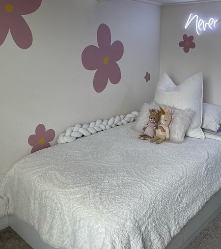 Aria’s bedding 💘🦋✨ twin white bedding set 🤍 

#LTKhome #LTKkids #LTKunder100