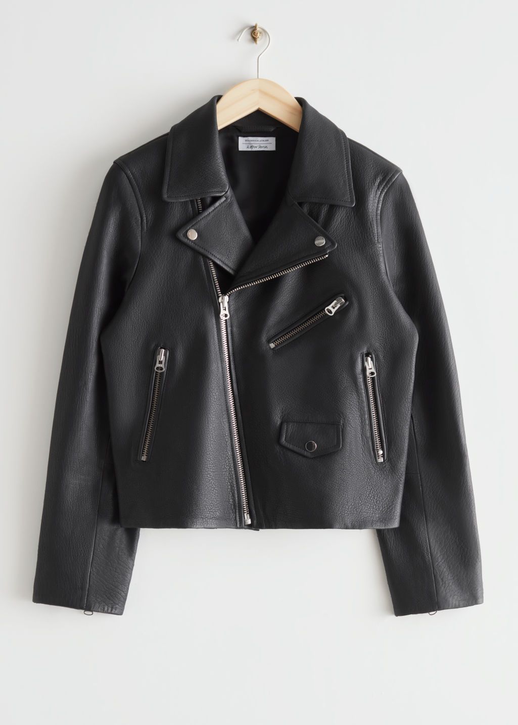 Leather Biker Jacket - Black - & Other Stories DE | & Other Stories (DE + FR)