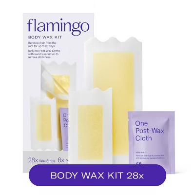 Flamingo Body Wax Kit - 28ct: Whole Body, All Hair Types, Unscented | Target