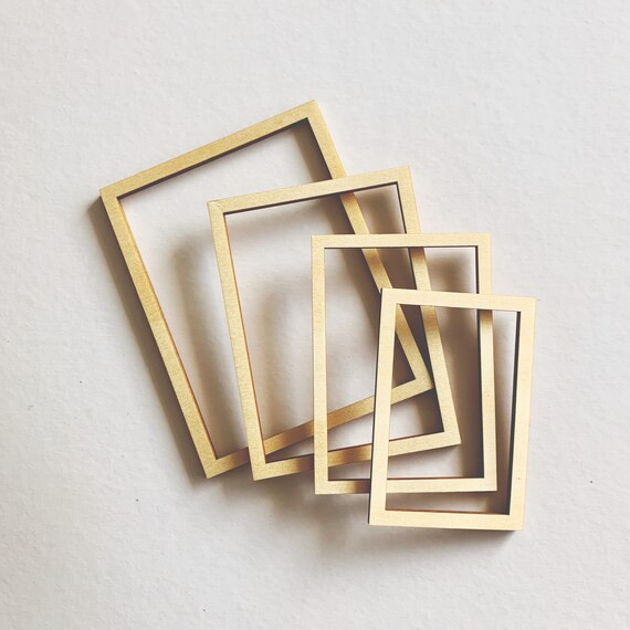Dollhouse Miniature Set of 4 Frames  hoop pine  | Etsy | Etsy (US)